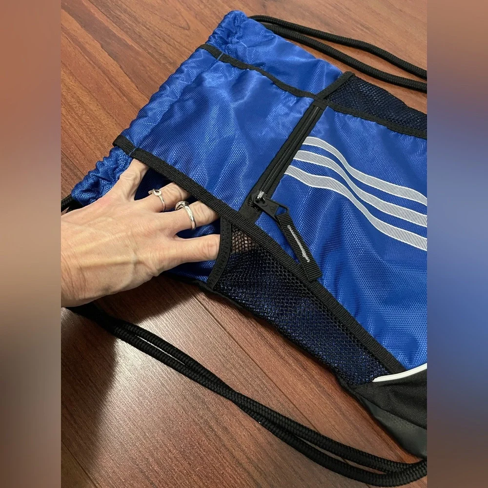 Adidas Alliance II Sackpack Royal Blue backpack multiple pockets zipper pocket